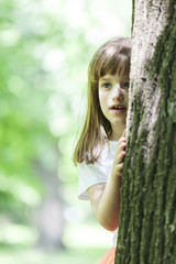 Young girl in nature