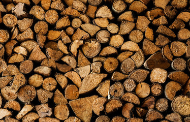 Background of sawn timber