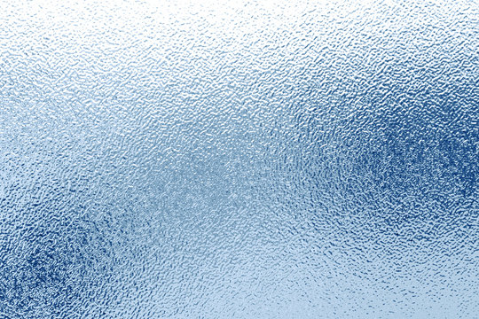Close up of blue glass texture background