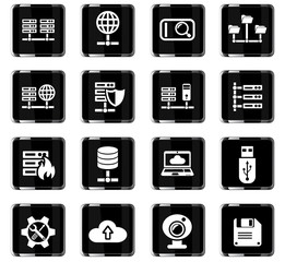 hosting provider icon set