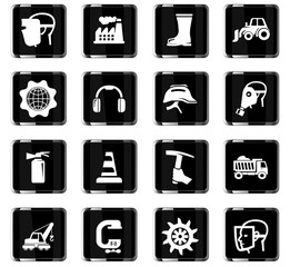 industrial icon set
