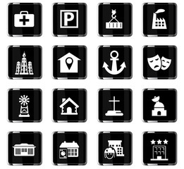 infrastructure icon set