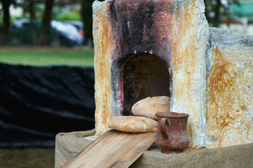 fresh traditionally baked bread.