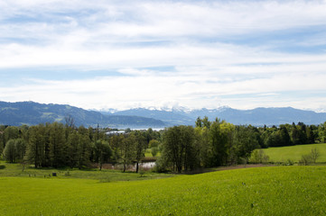 Idyllic view of Lindau, Bodensee, in South Germany - Stock image