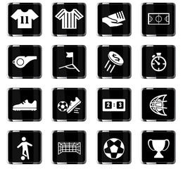 soccer icon set