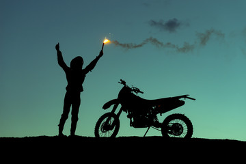 motosiklet ile hedef başarısı