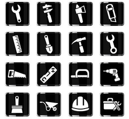 work tools icon set