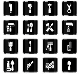 work tools icon set