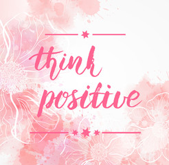 Watercolored floral background