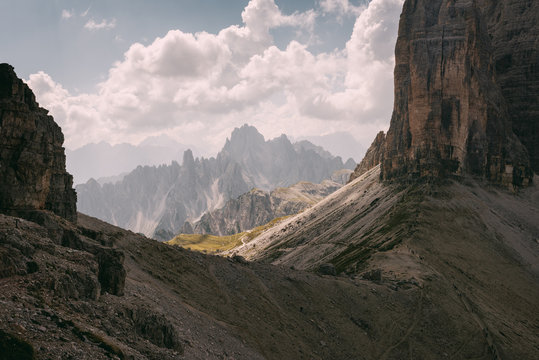 Paternsattel in den Dolomiten, Italien