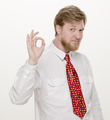 Young business man happy