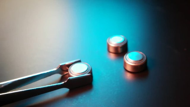 Close up of a lithium ion battery
