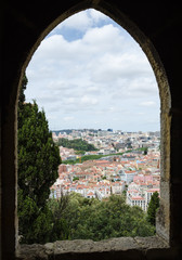 Old window view in Lisbon