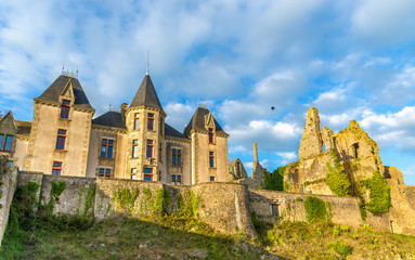 Fototapeta na wymiar Chateau de Bressuire, a castle in France