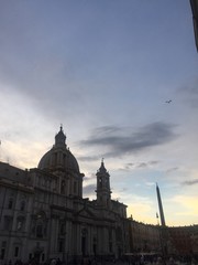 Piazza Navona e obelisco, Roma, Italia