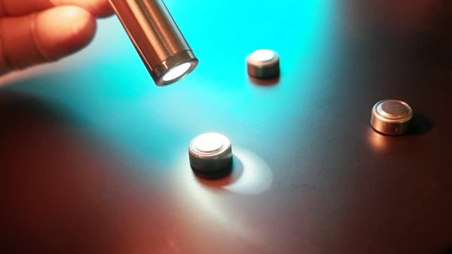 Close up of a lithium ion battery
