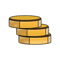 drawing dataserver information secure storage vector illustration