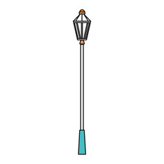 park lantern isolated icon vector illustration design
