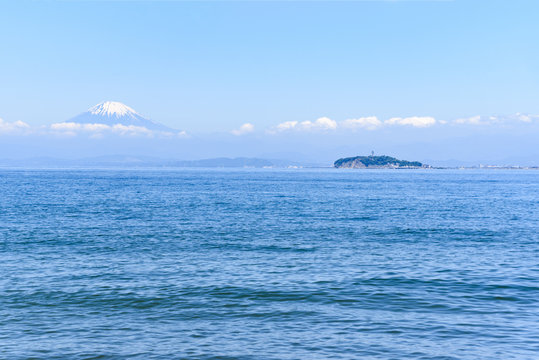 富士山　江ノ島　葉山　森戸海岸