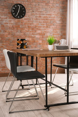 Interior of beautiful modern room