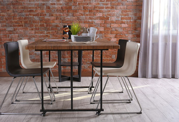 Interior of beautiful modern room