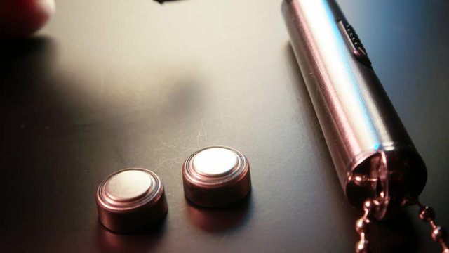 Close up of a lithium ion battery
