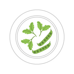 healthy vegetarian food vector illustration graphic design