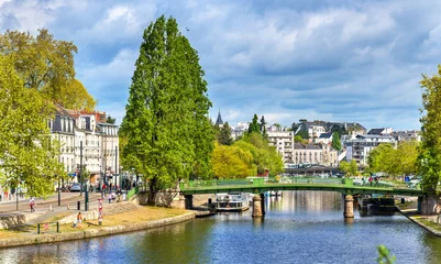 Sierkussen Europa De rivier de Erdre in Nantes, Frankrijk  © Leonid Andronov