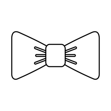 isolated fancy bowtie vector illustration graphic design