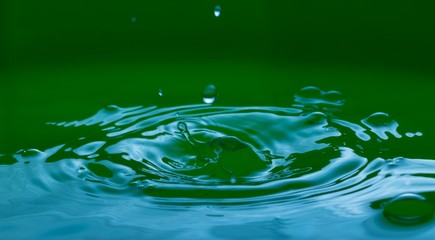 Close up of splashing droplet