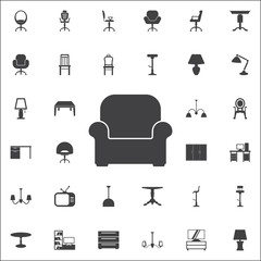 Vector armchair Icon.