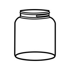 water glass container icon over white background. vector illustration
