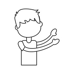 isolated handsome icon boy vector illustration graphic illustration