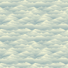 Mountain skyline seamless pattern. Abstract wavy background. Nature texture