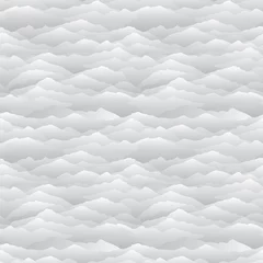 Fototapete Berge Nahtloses Muster der abstrakten Welle. Berg-Skyline-Hintergrund.