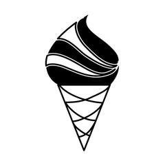 yummy ice cream cone vector illustration graphic design
