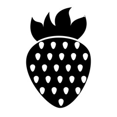 sweet strawberry fruit vector illustration graphic design