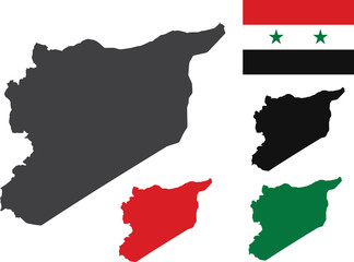 Syria map vector