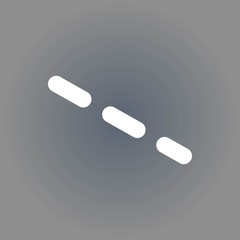 dash-dotted line icon stock vector illustration flat design
