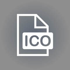 Fototapeta premium ico icon stock vector illustration flat design