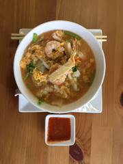 Sukiyaki top view