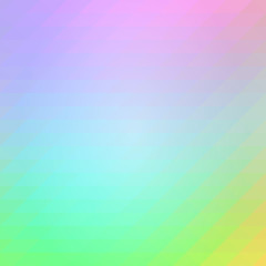 Light rainbow rows of triangles background, square