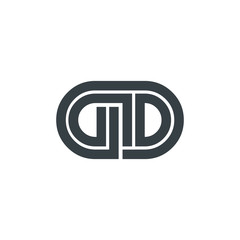 Obraz premium Initial Letter GD Linked Design Logo