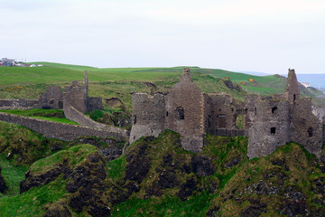 Fototapeta na wymiar Castle ruins, Dunluce, Northern Ireland