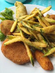 Fried Zucchini And Potato Croquettes
