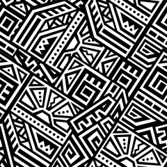 Abstract Vector Seamless Pattern in Ethnic Style