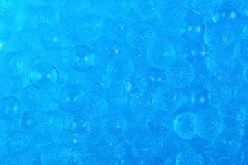 Surface coated with soil water beads