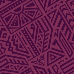 Abstract Vector Seamless Pattern in Ethnic Style