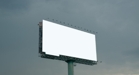 Blank billboard for advertising