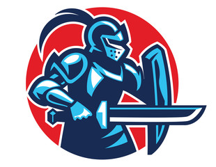 knight attack with sword